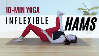 Beginner Yoga for Inflexible Hamstrings10min Yoga for Flexible Legs amp Hamstrings10MIN LEG YOGA [upl. by Rriocard216]