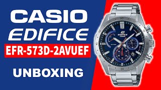 Casio Edifice EFR573D2AVUEF Unboxing [upl. by Eendyc]