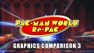 PACMAN WORLD RePAC – Graphics Comparison Areas 5 amp 6 [upl. by Hachman]