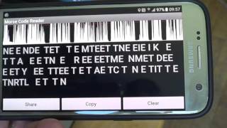 Morse code Reader android app for Decoding CW signals [upl. by Bernita898]