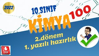 10sınıf kimya 2dönem 1yazılı 10sınıf kimya yazılıya hazırlık 10sınıf kimya yazılı soruları pdf [upl. by Iteerp115]