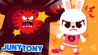 😡 There’s a Monster in My Heart 😄😢😲 The Feelings Song｜Good Habits for Kids｜JunyTony [upl. by Iilek]