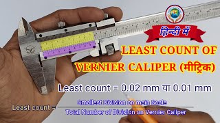 Vernier Caliper  Least Count of Vernier Caliper  How to use Vernier caliper Hindi [upl. by Hamrah]