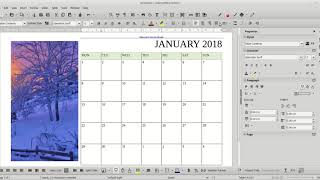 LibreOffice Writer  Calendar exercise [upl. by Hilly760]