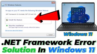 install net framework 35 on windows 11  How to Install net framework 35 on windows 11 Solution [upl. by Nimsaj618]