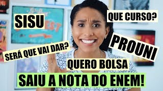 SAIU A NOTA DO ENEM E AGORA dicas [upl. by Hcirteid]