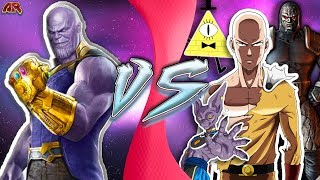 INFINITY THANOS vs FICTION Thanos vs Saitama Thanos vs Darkseid Beerus Bill Cipher amp More [upl. by Granlund]