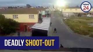 WATCH Cape Town police officers injured in gang cross fire [upl. by Artie]