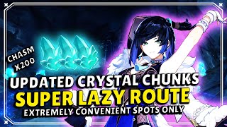 Crystal Chunks Farming Route SUPER LAZY ROUTE  UPDATED 26 [upl. by Fredrika]