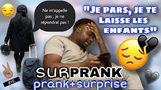 CUTIE PRANK 💖  « Je pars je te laisse les enfants »  SURPRANK PRANK  SURPRISE [upl. by Ahsiam]