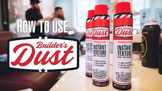 How to Use  Builders Dust Texture Spray by Johnnys Chop Shop [upl. by Phares]