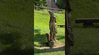 Statue in Piancavallo Italy A Unique Landmark in the Alpine Setting 🗿🏔️🇮🇹 [upl. by Bowra124]