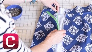 How to Sew a Zipper with Liesl Gibson  Creativebug [upl. by Ahsuatal]