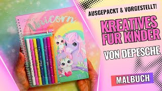 🦄🎨 Ylvi  Create Your Unicorn von Depesche Magisches Malbuch für kleine EinhornFans 🎨🦄 [upl. by Atekal]