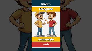 🇬🇧🇷🇴 recognise  recunoaşte  learn English  să învățăm engleza [upl. by Richers]