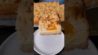 🍊🍊Streuselkuchen mit cremiger Mandarinen Quarkfüllung aus 1 Teig Rezept✅️ shorts [upl. by Edd]