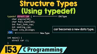 Structure Types Using typedef [upl. by Alliscirp644]