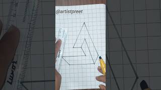 3D drawing illusion drawing 3d illusion trending shorts [upl. by Yblehs]