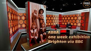 ABBA one week in Brighton Exhibition via BBC [upl. by Ahsilif]