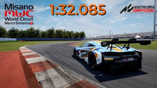 MISANO HOTLAP 132085 MCLAREN 720S EVO ACC 194 [upl. by Llesig]