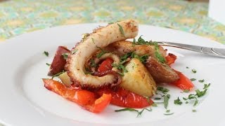 Octopus poached and broiled [upl. by Abner]