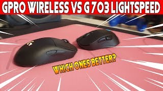 G Pro Wireless Vs G 703 Lightspeed Gaming Mouse Review  Which Ones Better [upl. by Ostler]