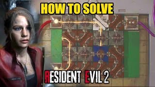 How to Solve Circuit Puzzle Claire Story  Resident Evil 2 [upl. by Gamin]