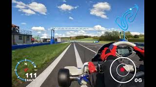 2 minutes of karting on the Enclos circuit near Pontarlier Levier France with a X30 [upl. by Hola]