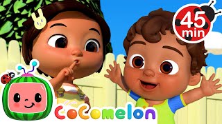 Nina and Baby Mateos BeQuiet Game  More Ninas Familia  CoComelon Nursery Rhymes amp Kids Songs [upl. by Aserehtairam]