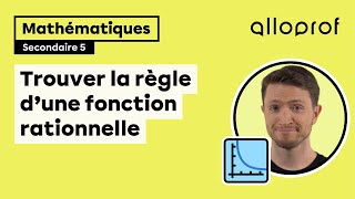 Trouver la règle dune fonction rationnelle  Mathématiques  Alloprof [upl. by Higgs975]