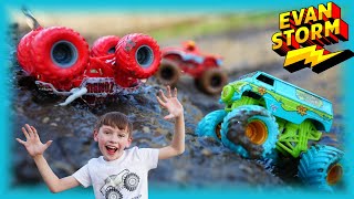 Monster Trucks Playing in the Mud Compilation [upl. by Anilorak858]