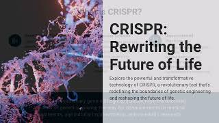 2020 Nobel Prize in Chemistry  CRISPRCas9 Genetic Scissors Revolutionizing Science and Medicine [upl. by Arissa]