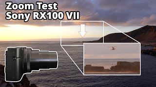 Zoom Test in 4K on Sony RX100 VII Optical ClearImage Zoom [upl. by Eissehc]