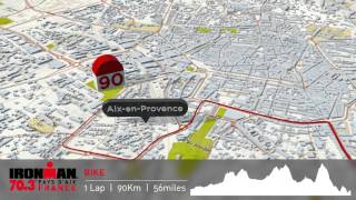 Parcours  Ironman 703 du Pays dAix [upl. by Crofton]