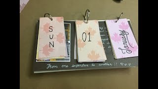 DIY Homemade Reusable calendar  5 min craft  Fun amp easy  soumya dubey [upl. by Clement]