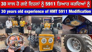 30 years old experience of HMT 5911 Modification  HMT 5911 tractor fully modified with steel [upl. by Emlyn]