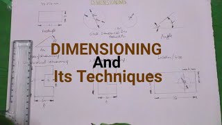 Part 1Dimensioning and different Techniques of Dimensioning in Engineering Drawing [upl. by Renruojos]