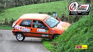 Rally Ciudad de Langreo 2024  CRASHES amp MISTAKES  AVRacing rally crash [upl. by Yelknirb]