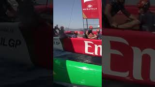 Who remembers this from St Tropez 🤣 Sir Ben waving off Tom Slingsby 👋 SailGP racing sailing [upl. by Rohclem]