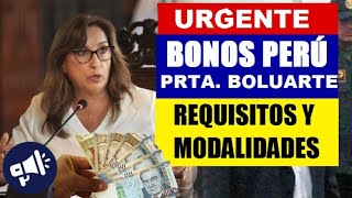 ATENCION CONOCE LOS BONOS APROBADOS POR EL GOBIERNO REQUISITOS Y MODALIDADES COMUNICAD0 [upl. by Guenzi]