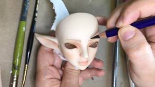 Doll Faceup  Resinsoul Ming BJD [upl. by Ludie]