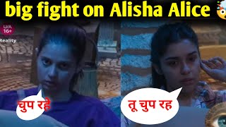 Big fight on Alisha Alice me 🤯  bigg Boss 18  Update today  BB Update  biggboss [upl. by Noiztneb]