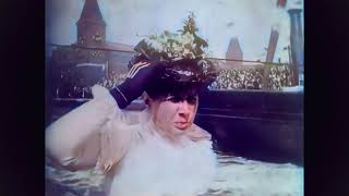 4k 50fps colorized 1898 The first tragedy ever filmed The launch of HMS Albion [upl. by Anile]