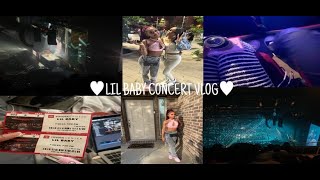 LIL BABY CONCERT VLOG lashes shopping driving amp seeing my manlil baby  SANAYE [upl. by Aitsirhc]