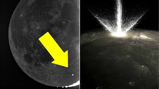 Watch Stunning Footage Captures Meteorite Impact on the Moon [upl. by Yvel]