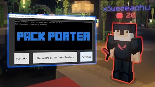 Minecraft Bedrock Texture Pack Porter Update Out Now Java to MCPACK [upl. by Ressan]