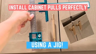 Install Cabinet Handles Perfectly with 10 Jig [upl. by Kinelski372]