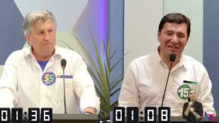 DEBATE ELEIÇÕES 2024 EM CAMBORIÚ  LEONEL PAVAN PSD X EDSON PIRIQUITO MDB [upl. by Hawk]