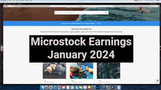 Stock Photography  Microstock Earnings  January 2024 [upl. by Nassi802]