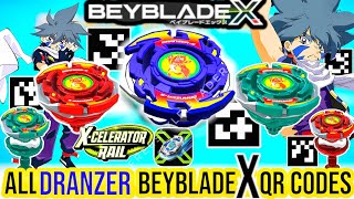 ALL DRANZERSPIRAL BEYBLADE X QR CODES  DRANZER S  BEYBLADE X APP Hasbro Qr Codes [upl. by Leanne]